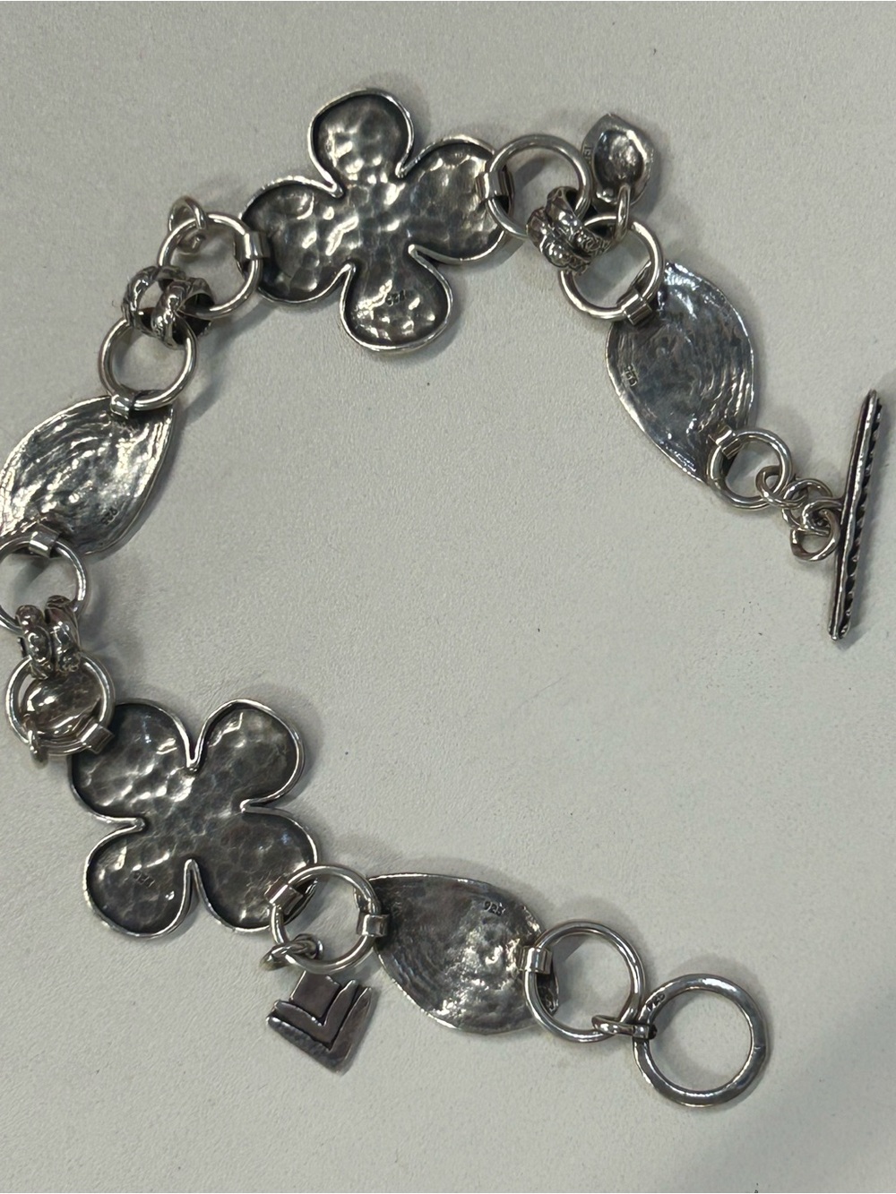 Retired Silpada Sterling Silver Lady Luck bracelet